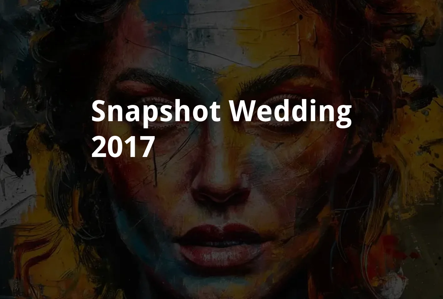 Poster Snapshot Wedding (2017)